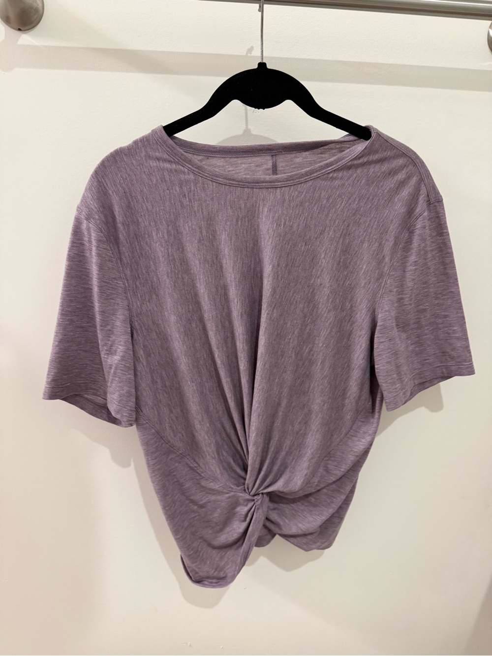 Lululemon Women’s Knot-Front Tee in Lavender Purple